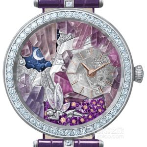 Van Cleef & Arpels Lady Arpels Nuit Enchantée Exceptional Dial Manual mechanical, 18k white gold with diamonds, 41mm - Image 1