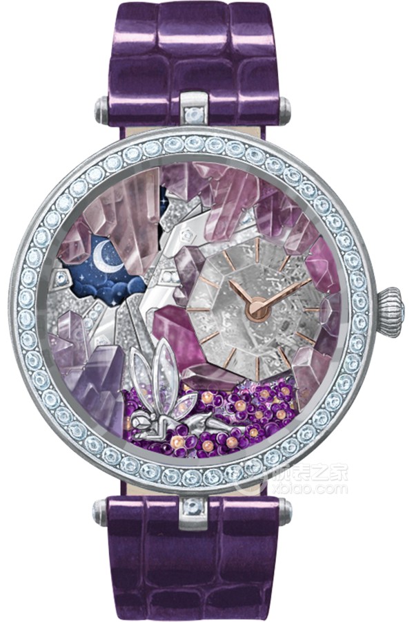 Van Cleef & Arpels Lady Arpels Nuit Enchantée Exceptional Dial Manual mechanical, 18k white gold with diamonds, 41mm