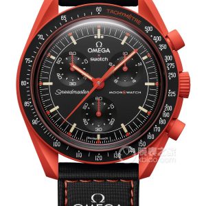 Swatch Biocera Motor Moonswatch SO33O100 Quartz, innovative plant ceramics, 42mm - Image 1