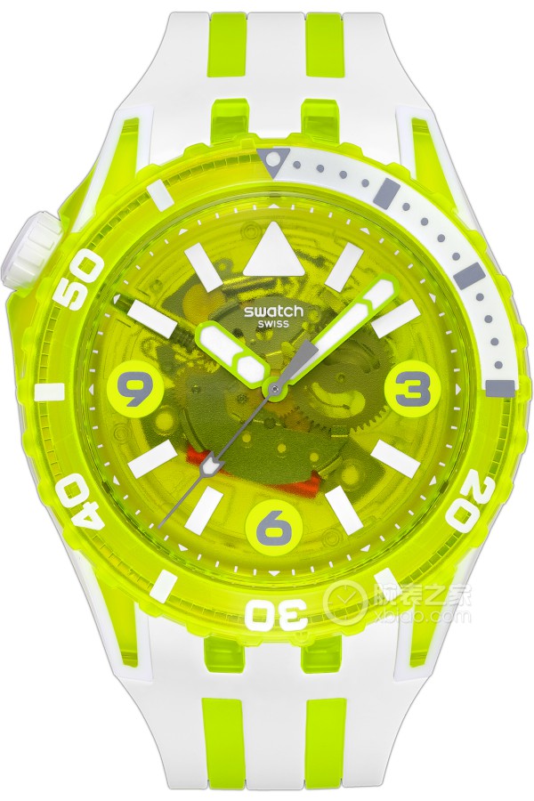 Swatch SCUBAQUASSCU09J100 Quartz, ceramic, and bio-based materials, 44mm