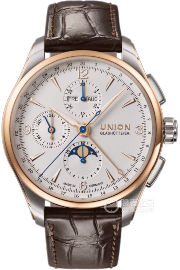 Union Bellis D907.425.46.017.01 Automatic machinery, 316L stainless steel, 18k rose gold, 42mm