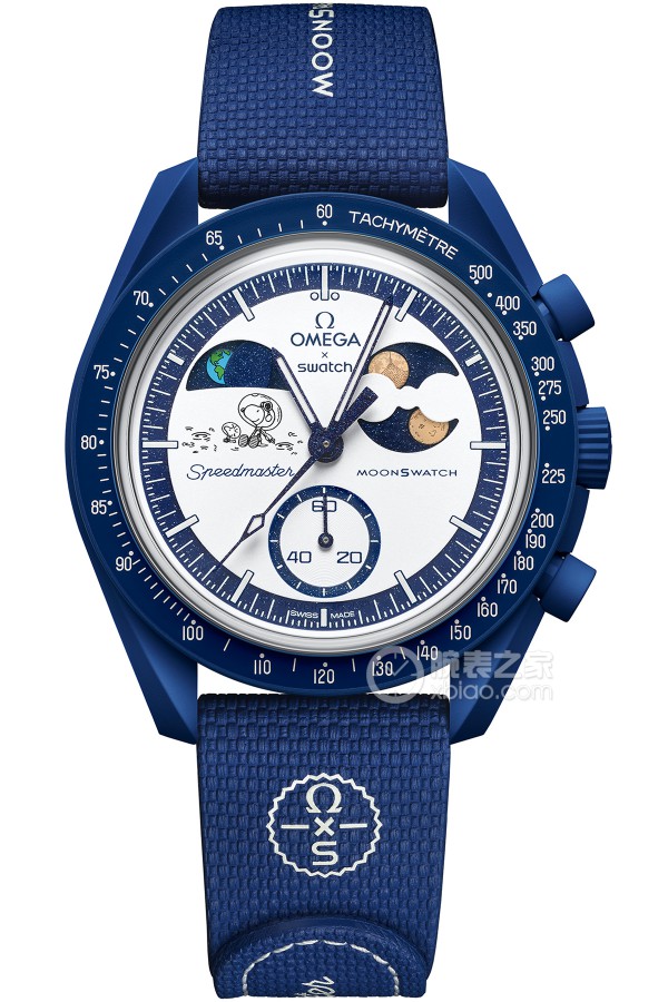 Swatch MOONSWATCH collaboration model SO33N701L Quartz, innovative plant ceramics, 42mm