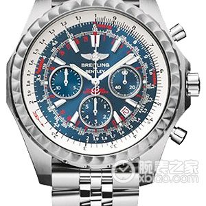 Breitling Navy Blue Dial - Speed Racing Stainless Steel Bracelet (Wave Bezel) Automatic machinery, high-quality steel, 48.7mm (Discontinued)