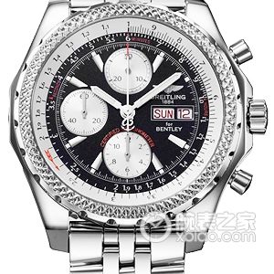 Breitling stainless steel case - elegant black dial - Speed racing bracelet Automatic machinery, high-quality steel, 44.8mm (Discontinued) - Image 1