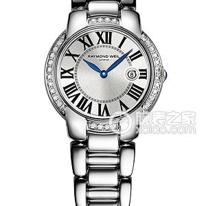 Raymond Weil women's watch 5229-STS-00659 Quartz, stainless steel, bezel set with 28 stars, 32mm and 29mm.
