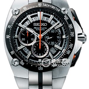 Seiko Sportura SSRQ 007 Stainless steel, black-coated bezel, 47mm - Image 1