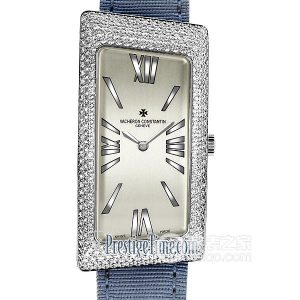 Vacheron Constantin 197225510/000G-9119 Quartz, 18k white gold set with diamonds, 22.8 x 46.5 mm - Image 1
