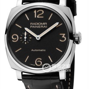 Panerai PAM 00190 with black strap Automatic machinery, stainless steel, 45mm - Image 1