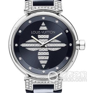 Louis Vuitton Tambour Glamor Q111B0 Automatic mechanical movement, stainless steel with diamond settings, diamond-set lugs, 39.5mm.