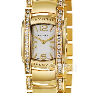 Bulgari ASSIOMA DAA31WGD1GD1 Quartz, 18k gold set with diamonds, 31mm (discontinued) - Image 1