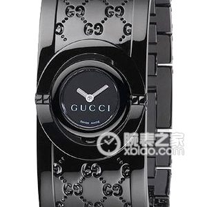 Gucci TWIRL255306 I4800 1000 Quartz, stainless steel, black PVD, 23mm - Image 1