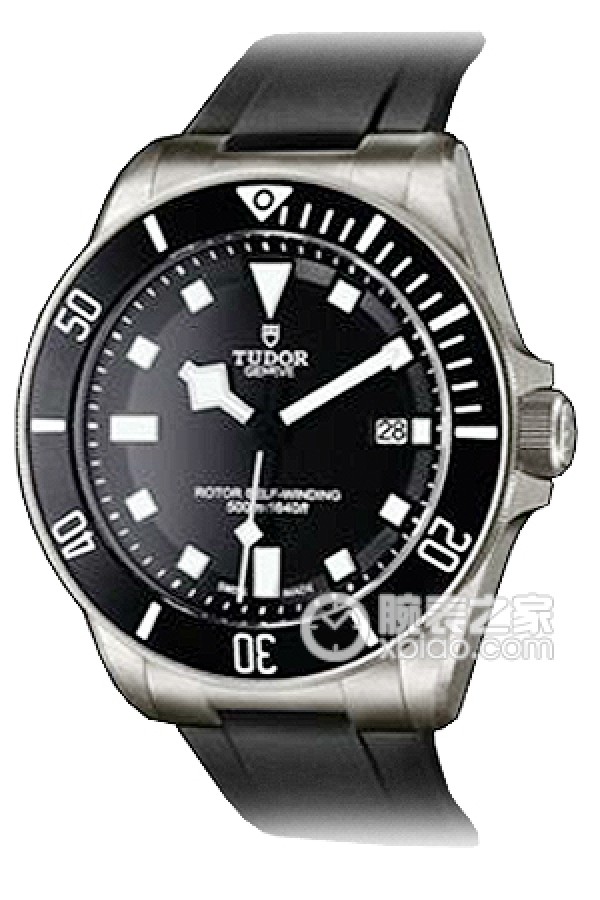 Tudor 25500TN rubber strap Automatic mechanical movement, titanium and stainless steel brushed case, 42mm