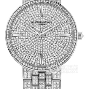 Vacheron Constantin Patrimony 81575/V02G-9274 Manually operated, 18k white gold set with diamonds, 1519 diamonds, weighing approximately 7.38mm (discontinued). - Image 1