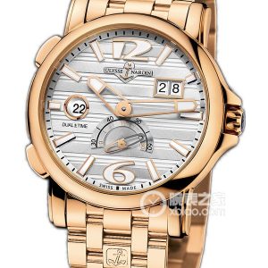 Ulysse Nardin gold watch 246-55-8/60 Automatic mechanical, 18k rose gold, 42mm - Image 1