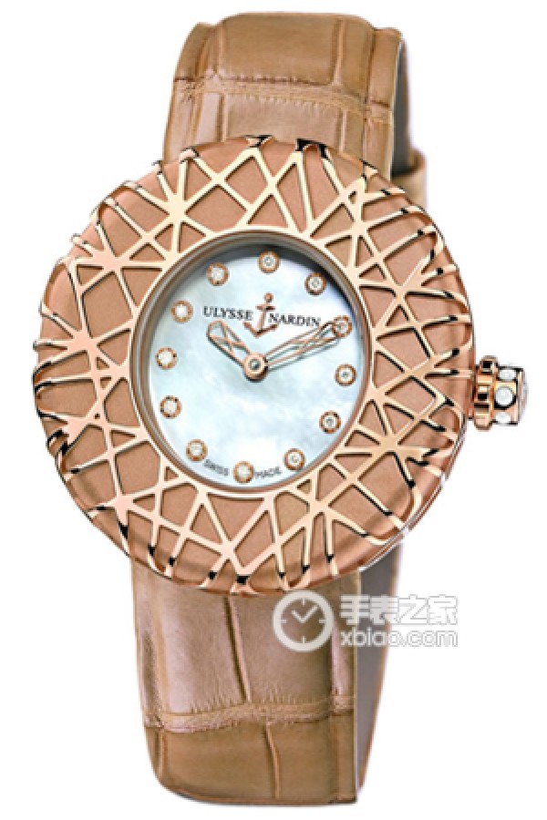Ulysse Nardin ladies' watch 8106-108 Automatic machinery, 18k rose gold, 34mm (discontinued)