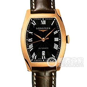 Longines watchmaking tradition L2.142.8.51.2 Automatic machinery, 18k rose gold