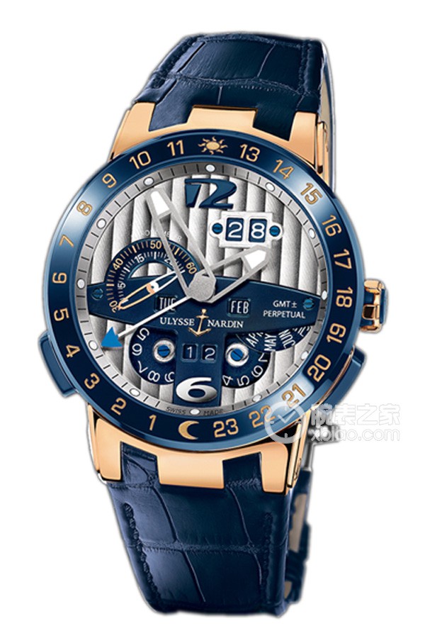 Ulysse Nardin 326-00 Complications Automatic machinery, 18k rose gold, 43mm (discontinued)