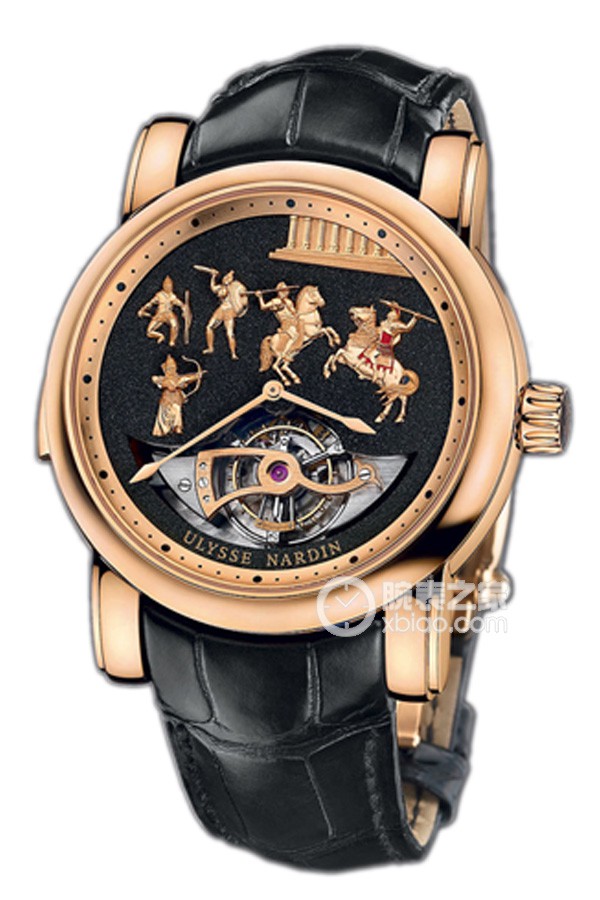 Ulysse Nardin's rare and unique timepiece model 786-90 18k rose gold, 44mm (discontinued)