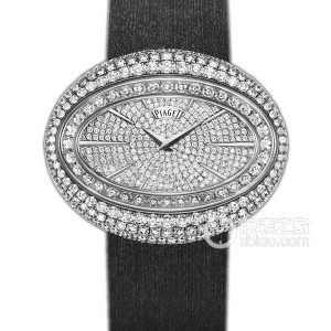 LIMELIGHT GALAG0A37199 Quartz, 18k white gold, set with 302 round brilliant-cut diamonds (approx. 40x32mm) - Image 1