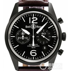 Bell & Ross Vintage BRV126-BL-CA/SCA Automatic machine, matte black, 41mm (discontinued)