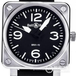 Bell & Ross INSTRUMENTS BR 01-92 STEEL Black Disc Automatic machinery, precision steel, 46mm (discontinued) - Image 1