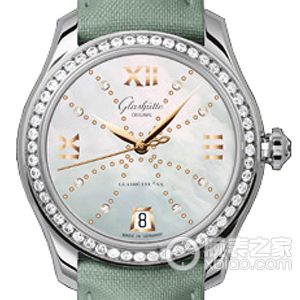 Glashütte Original Ladies 39-22-12-22-04 Automatic mechanical, 18k white gold, 36mm