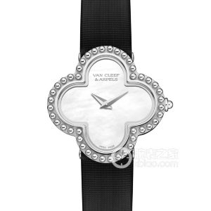 Van Cleef & Arpels ALHAMBRAVCARD 21600 Quartz, 18k white gold, 26x26mm - Image 1
