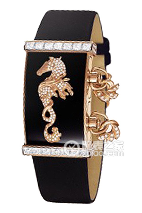 Van Cleef & Arpels ladies' watch VCARN01000 Quartz, rose gold with diamonds, enamel