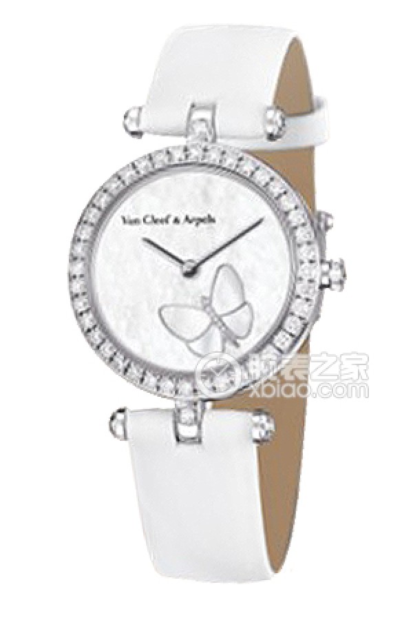 Van Cleef & Arpels Ladies' Watch VCARM87100 Quartz, platinum set with diamonds, 28mm