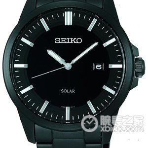 Seiko SPIRIT SBPN075G Solar-powered, black, special wear-resistant carbon film treated stainless steel, 42mm