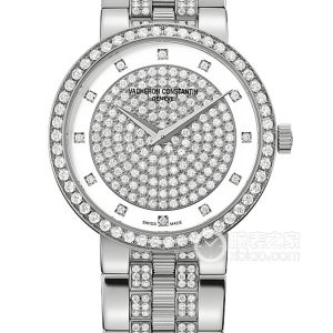 Vacheron Constantin Heritage 25554/Q03G-9824 Quartz, 18k white gold set with diamonds, 637 diamonds, weighing approximately 3.30mm. - Image 1