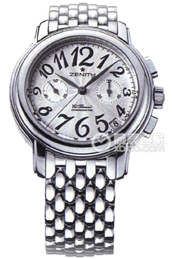 Zenith flagship model 03.1230.4002/01.M1230 Automatic machinery, stainless steel, 37.5mm