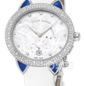 Ulysse Nardin 3100-125BCLL/991 Automated machinery, 18k white gold with diamonds, 36 x 39mm (discontinued)