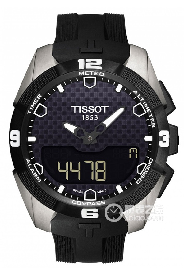 Tissot Touchscreen T091.420.47.051.00 Quartz, antimagnetic titanium case with black PVD coating, 45mm