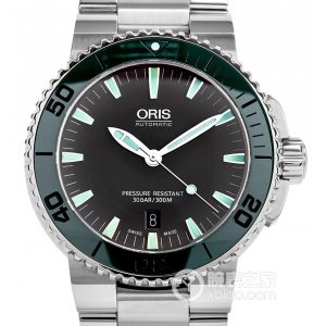Oris AQUIS01 733 7653 4137-07 8 26 01PEB Automatic machinery, stainless steel, 43mm