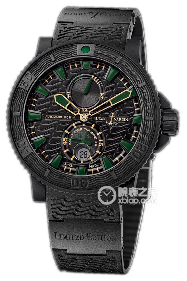 Ulysse Nardin Diver 263-92LE-3C/928 Automatic machinery, rubber, 45.8mm (Discontinued)