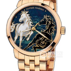 Ulysse Nardin 8156-111-8 Gold Automatic mechanical, 18k rose gold, 40mm