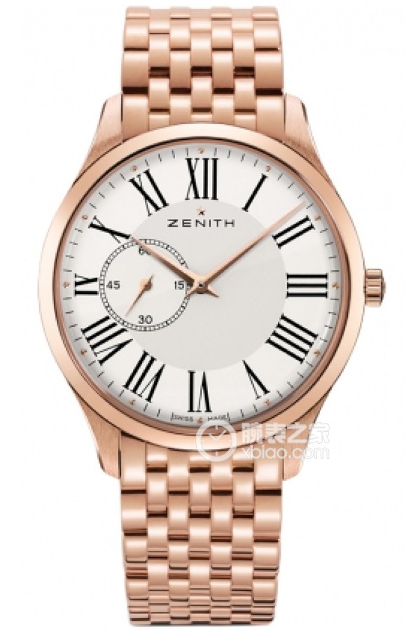 Zenith Elite 18.2010.681/11.M2010 Automatic machinery, 18k rose gold, 40mm (discontinued)