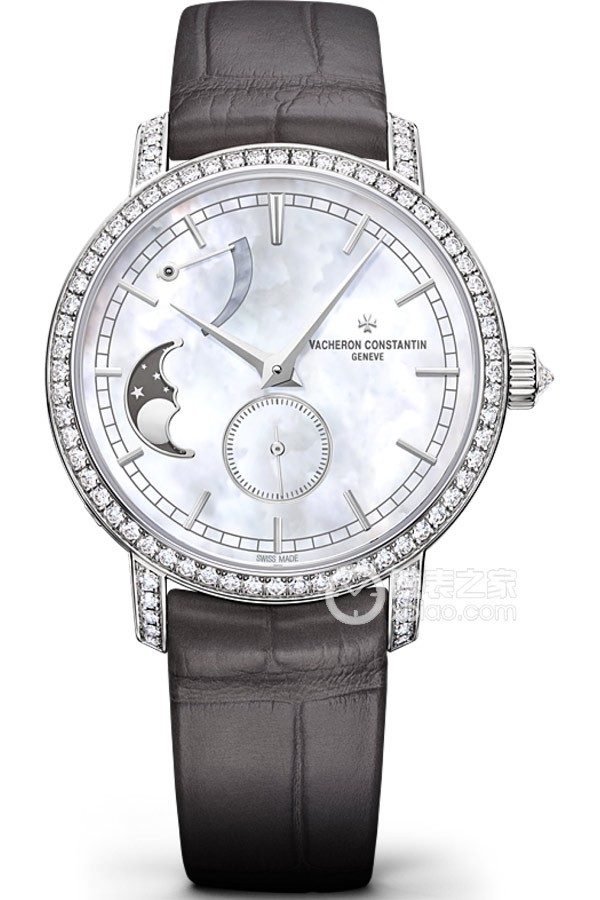 Vacheron Constantin Patrimony 83570/000G-9915 Manual mechanism, 18K white gold set with diamonds, 81 diamonds, weighing approximately 1.36mm.