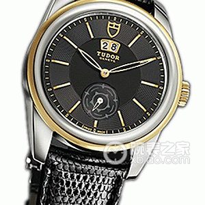 Tudor Jade 57003 Black Dial with Black Lizard Leather Strap Automatic machinery, stainless steel, 42mm - Image 1