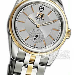 Tudor Grandeur 57003-68073 with silver dial, gold and steel bracelet Automatic machinery, stainless steel, 42mm - Image 1