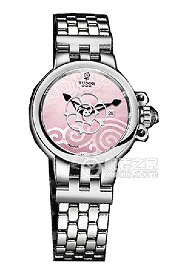 Tudor Rose 35400-65740 Pink Mother-of-Pearl Dial Stainless Steel Bracelet Automatic machinery, stainless steel, stainless steel outer ring, 30mm
