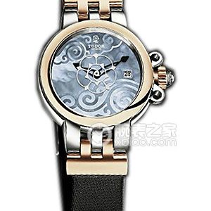 Tudor Rosewood 35101 - Black Satin Sky Blue Mother-of-Pearl Dial Satin Strap Automatic machinery, stainless steel, 26mm - Image 1