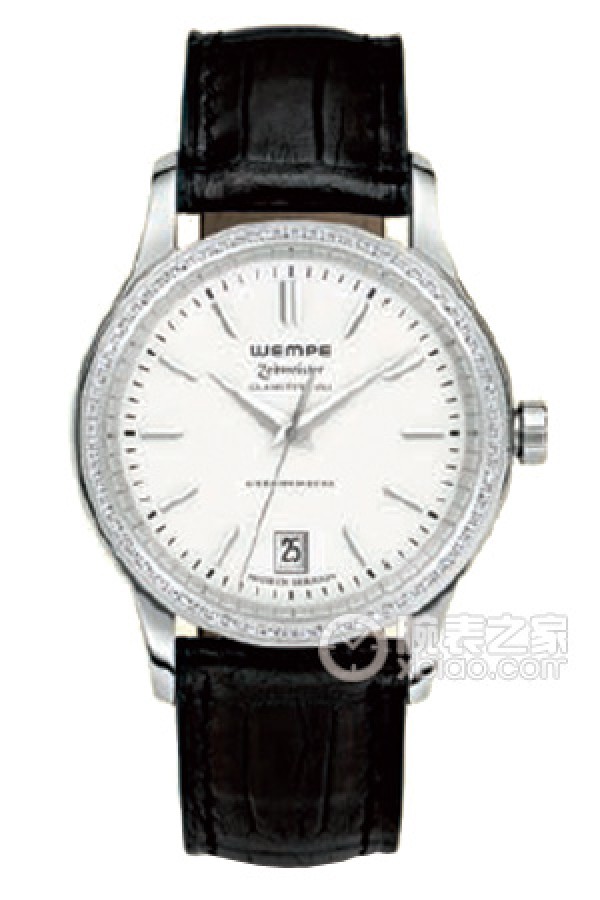 WEMPE WEMPE ZEITMEISTERWM040011 Quartz and stainless steel with diamond setting, 68 0.38mm diamonds