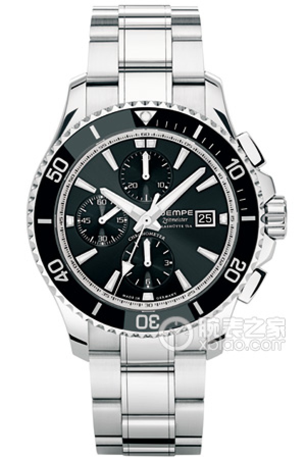 WEMPE WEMPE ZEITMEISTERWM650009 Automatic mechanical movement, stainless steel, unidirectional rotating ceramic diving bezel, 45mm