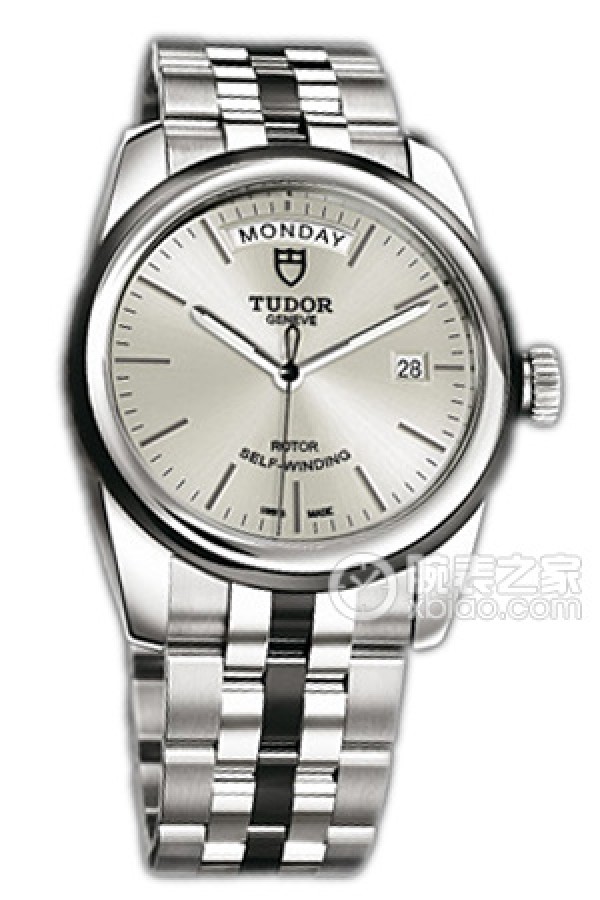 Tudor Junjue 56000-68060 Silver Plate Stainless Steel Ceramic Automatic machinery, stainless steel, 39mm