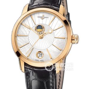 Ulysse Nardin 8296-123-2/91 Automatic mechanical, 18k rose gold, 35mm