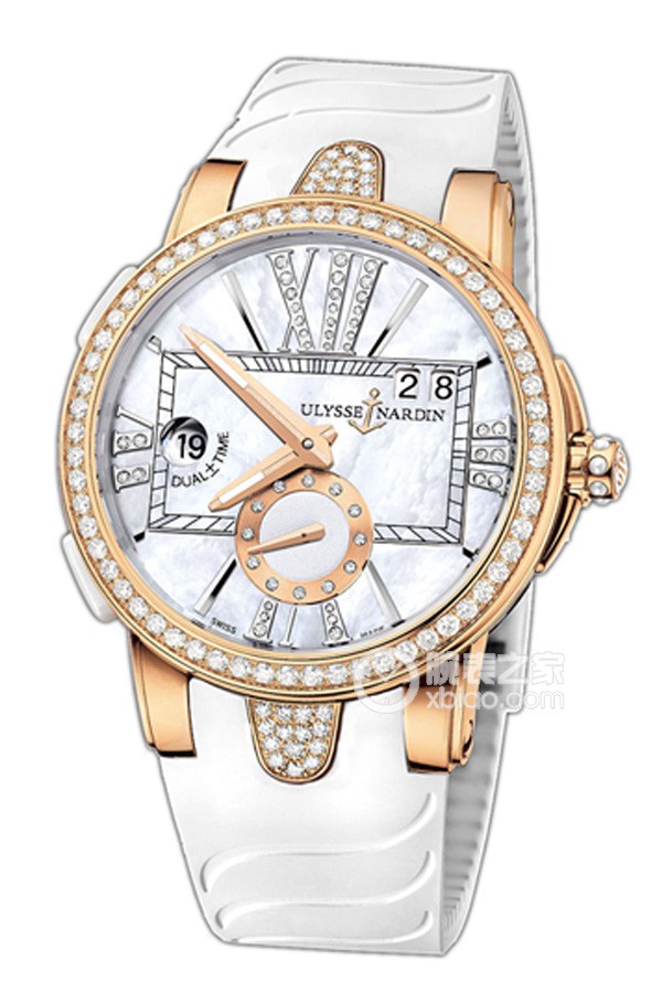 Ulysse Nardin BLAST246-10B-3C/391 Automatic mechanical, 18k rose gold set with diamonds, 60mm x 40mm.