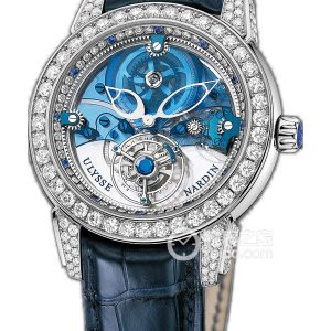 Ulysse Nardin 799-93 950 platinum set with diamonds, 43mm - Image 1