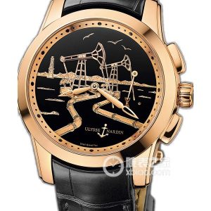 Ulysse Nardin Gold 6106-131/E2-OIL Automatic mechanical, 18k rose gold, 43mm - Image 1